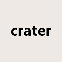 crater是什么意思