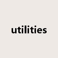 utilities是什么意思