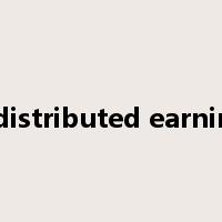 undistributed earnings是什么意思