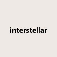 interstellar是什么意思