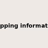 shipping information是什么意思
