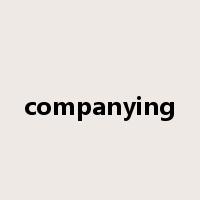 companying是什么意思