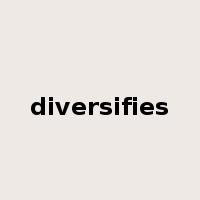 diversifies是什么意思