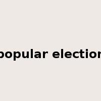 popular election是什么意思