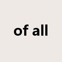 of all是什么意思