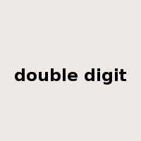 double digit是什么意思
