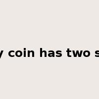 Every coin has two sides.是什么意思