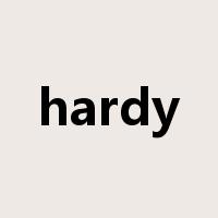 hardy是什么意思