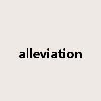 alleviation是什么意思