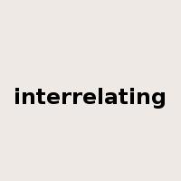 interrelating是什么意思