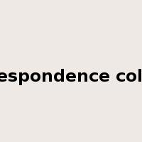 correspondence column是什么意思