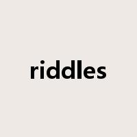 riddles是什么意思