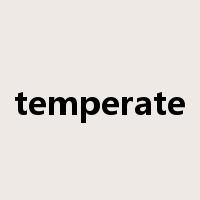 temperate是什么意思