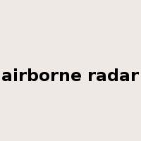 airborne radar是什么意思