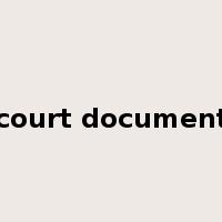 court document是什么意思