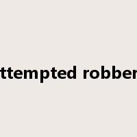 attempted robbery是什么意思