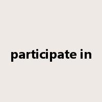 participate in是什么意思