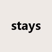 stays是什么意思