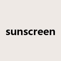 sunscreen是什么意思