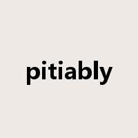 pitiably是什么意思