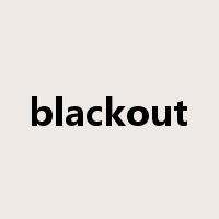blackout是什么意思