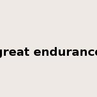 great endurance是什么意思