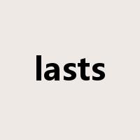 lasts是什么意思