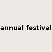 annual festival是什么意思