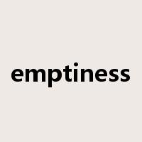 emptiness是什么意思