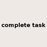 complete task是什么意思