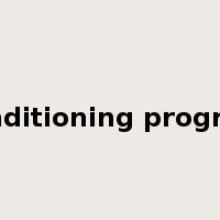 conditioning program是什么意思