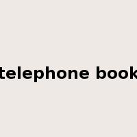 telephone book是什么意思
