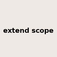 extend scope是什么意思