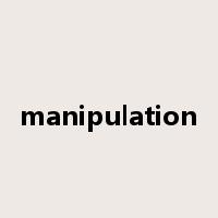 manipulation是什么意思