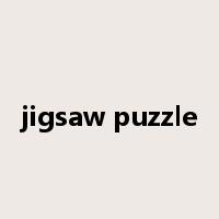 jigsaw puzzle是什么意思