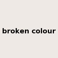 broken colour是什么意思