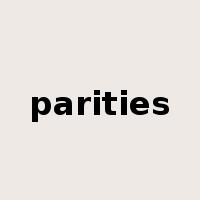 parities是什么意思