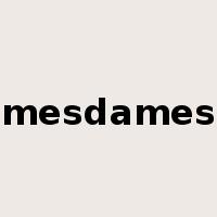 mesdames是什么意思