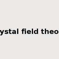 crystal field theory是什么意思