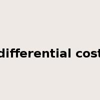 differential cost是什么意思