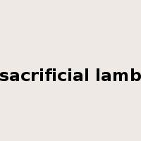 sacrificial lamb是什么意思