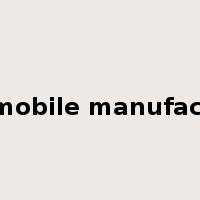 automobile manufacturer是什么意思