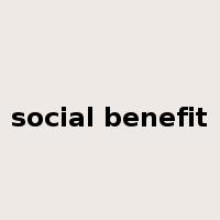 social benefit是什么意思