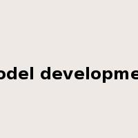 model development是什么意思