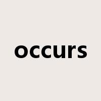 occurs是什么意思