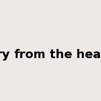cry from the heart是什么意思