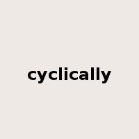 cyclically是什么意思