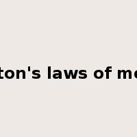 Newton's laws of motion是什么意思