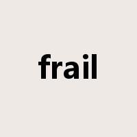 frail是什么意思
