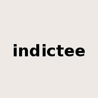 indictee是什么意思